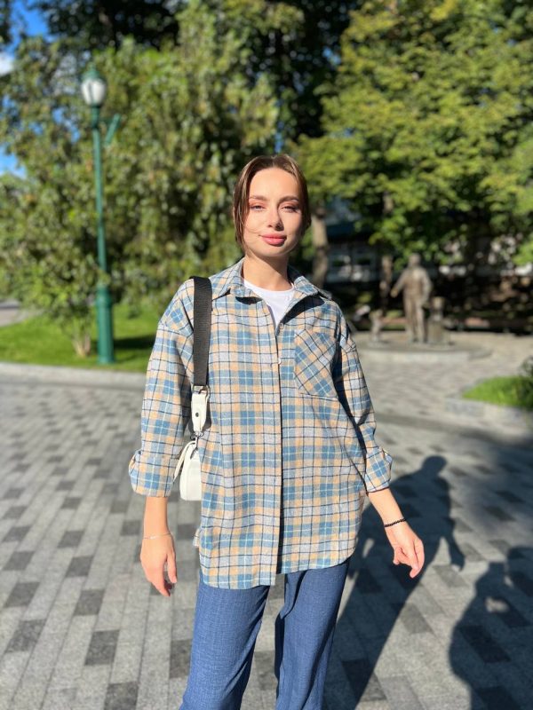 Рубашка в клетку РО-63 2024 - Зображення 2