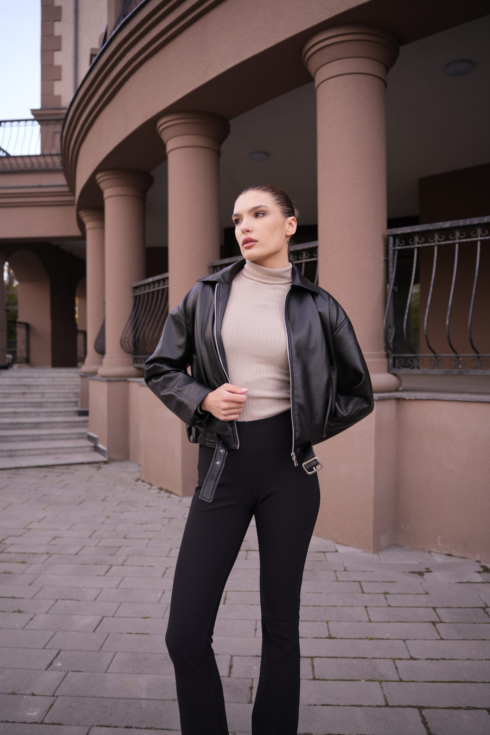 Бомбер з екошкіри КВ-031 2026 - Зображення 21